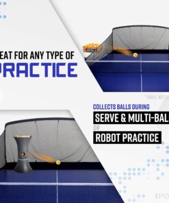 iPong Carbon Fiber Table Tennis Ball Catch Net - Practice Net Attaches to Ping Pong Table for Ball Collection During Table Tennis Robot, Serve or Multi-Ball Training 27 91jXdlbnYoL
