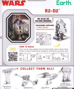 Fascinations Metal Earth Star Wars R2D2 3D Metal Model Kit 25 91jZn1CZDZL