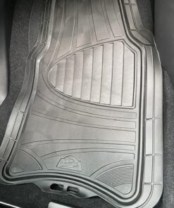 Armor All® 4-Piece Rubber Floor Mats, All-Weather Protection, Universal, Trim to Fit Front, Back, Full Coverage Custom Fit Mats for Cars, Trucks, SUVs - (Black) 4-Piece Black Rubber Floor Mats 56 91jaXn1MZUL