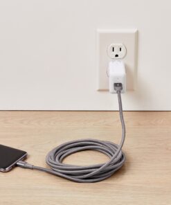 Amazon Basics USB-C to USB-A 3.1 Gen 1 Fast Charger Cable, Nylon Braided Cord, 5Gbps High-Speed, USB-IF Certified, for Apple iPhone 15, iPad, Samsung Galaxy, Tablets, Laptops, 10 Foot, Dark Gray 10 Feet Type-A 3.1 Dark Grey 14 91jfNPi6L7L