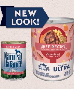 Natural Balance Ultra Premium Wet Dog Food, Beef Formula with Potatoes, Carrots & Brown Rice, 13 Ounce Can (Pack of 12) 21 91jgKqfmlCL 3