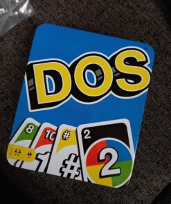 Mattel Games Dos Card Game for Kids, Adults and Game Night in a Portable and Collectible Storage Tin for 2-4 Players 23 91ji xNk1xL