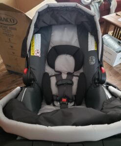 Graco FastAction Fold Jogger Travel System | Includes the FastAction Fold Jogging Stroller and SnugRide 35 Infant Car Seat, Gotham 64 91jp22qnCvL