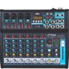 Pyle Professional Audio Mixer Sound Board Console Desk System Interface 8 Channel Digital USB Bluetooth MP3 Computer Input 48V Phantom Power Stereo DJ Studio FX 16Bit DSP Processor PMXU83BT, Black 16 91jpZmLFWL