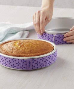 Wilton Bake-Even Cake Strips for Evenly Baked Cakes, 2-Piece Set, Purple, Fabric 2-Pc. 34 91jw9joAnuL