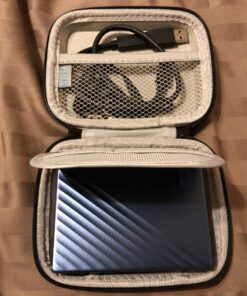Lacdo Hard Drive Carrying Case for Western Digital WD Elements/WD My Passport/WD My Passport Ultra Portable External Hard Drive HDD 1TB 2TB 4TB 5TB USB 3.0 Protective Storage Travel Bag, Black 67 91jxikzQowL