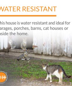 K&H Pet Products Outdoor Heated Kitty House - Heated Cat House Cat Shelter Olive/Olive 19 X 22 X 17 Inches 31 91jzt9PyZrL