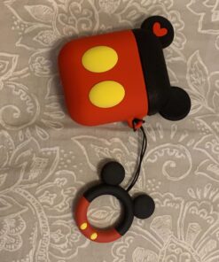 iFiLOVE Compatible with Airpods Case, Cute Cartoon Airpods Cover, Mickey Mouse Soft Silicone Shockproof Protective Case Cover Skin with Ring Buckle Holder for Apple Airpods 1 & 2 Charging Case(#1) #1 28 91k0fh6Q3jL