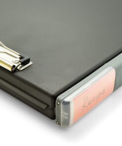 Officemate Ringbinder Clipboard Storage Box, Charcoal (83309), 13" x 10.8" x 2" 18 91k3DruCr8S