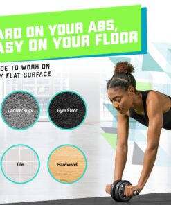 Elite Sportz Ab Roller Wheel - Gym & At Home Ab Workout Equipment with 2 Wheels to Exercise Core Abdominal Muscles - Strength Training Accessories for Abs 25 91k4huMFn S