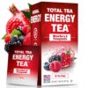 Total Tea Detox Guayusa Energy Tea - All Natural Herbal Caffeinated Tea Cleanse - Energy & Focus - Coffee Substitute - 25 Tea Bags for Men and Women 43 91k55QcoPVL