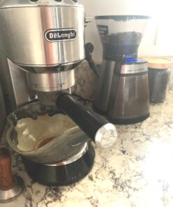 De'Longhi Dedica EC680M, Espresso Machine, Coffee and Cappucino Maker with Milk Frother, Metal / Stainless, Compact Design 6 in Wide, Fit Mug Up to 5 in 27 91k60NvnjiL