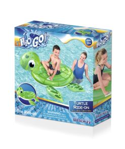 H2OGO! Turtle Ride On Inflatable Pool Float 19 91k8dMAWntL