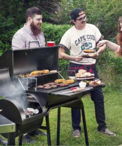 Royal Gourmet CC1830S 30" BBQ Charcoal Grill and Offset Smoker | 811 Square Inch cooking surface, Outdoor for Camping | Black Grill & Smoker 39 91k9GfsZhrS 1