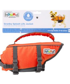 Alternative view of Outward Hound Granby Splash Orange Dog Life Jacket, XS Granby (Flotation) X-Small (Chest Girth: 11"-15")