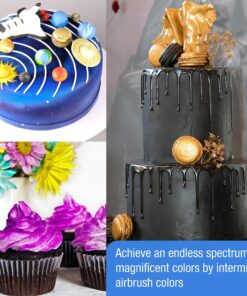 U.S. Cake Supply Deluxe 24 Bottle Airbrush Cake Color Set - The 22 Most Popular Colors in 0.7 fl. oz. (20ml) Bottles - Safely Made in the USA product 22 91kJgug3 LL