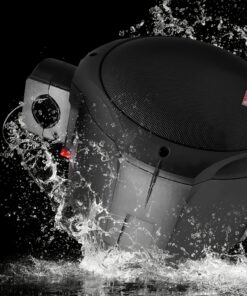 Pyle 6.5 Inch Dual Marine Speakers-2 Way IP44 Waterproof, Weather Resistant Outdoor Audio Stereo Sound System with 200 Watt Power and Poly Mica Cone and Butyl Rubber Surround-1 Pair - PLMRB85 (Black) Black Frustration-Free Packaging 24 91kLnZRiMqL