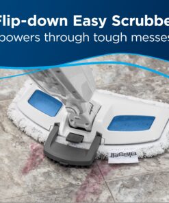 Bissell Power Fresh Steam Mop with Natural Sanitization, Floor Steamer, Tile Cleaner, and Hard Wood Floor Cleaner with Flip-Down Easy Scrubber, 1940A PowerFresh 24 91kV8evv 2L