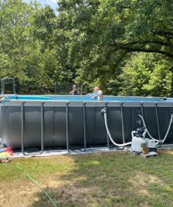 INTEX 26367EH Ultra XTR Deluxe Rectangular Above Ground Swimming Pool Set: 24ft x 12ft x 52in – Includes 2100 GPH Sand Filter Pump – Saltwater System – SuperTough Puncture & Rust Resistant 24FT x 12FT x X 52IN with Sand Filter Pump & Saltwater System 58 91kc2rZ0oEL 3