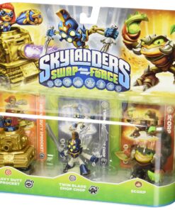 Skylanders SWAP Force Triple Character Pack: Scorp, Twin Blade Chop Chop, Heavy Duty Sprocket