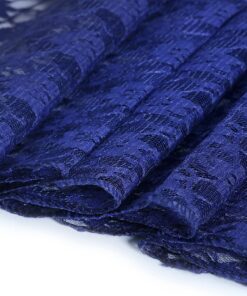 MDS Pack of 10 Wedding 12 x 108 inches Lace Table Runner for Wedding, Decorations for Birthday Parties, Banquets, Graduations, Engagements, and Runners fit Rectangle, Round Table- Navy Blue 15 91kdKOXRLeL