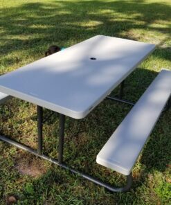 Lifetime 22119 Folding Picnic Table, 6 Feet, Putty 42 91kgyJGIsL