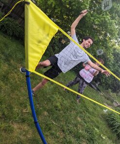 EastPoint Sports Easy Setup Badminton Set - Backyard Outdoor Game for Family Fun - Includes 2 Racket & 2 Shuttlecocks 48 91kjXIFqS2L