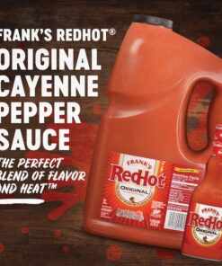 Frank's RedHot Original Cayenne Pepper Hot Sauce, 1 gal - One Gallon Bulk Container of Cayenne Pepper Hot Sauce to Add Flavorful Heat to Entrees, Sides, Snacks, and More 23 91kkFzPoGL