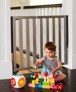 Alternative view of Munchkin® Loft Hardware Mounted Baby Gate for Stairs, Hallways and Doors, Extends 26.5"- 40" Wide, Silver Aluminum