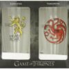 Dark Horse Deluxe Game of Thrones Pint Glass Set: Targaryen and Lannister