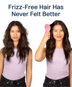 Crave Naturals Glide Thru Detangling Brush for Adults & Kids Hair- Detangler Brush for Natural,Curly,Straight,Wet/Dry Hair, Little Girl & Toddler Accessories, Teenager Gifts -1pk, Pink 1 Pack 27 91kmv3Bf1aL 4