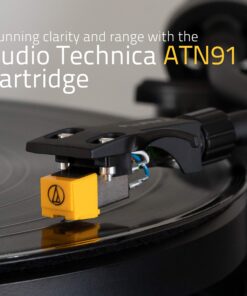 Alternative view of Fluance RT80 Classic High Fidelity Vinyl Turntable Record Player with Audio Technica AT91 Cartridge, Belt Drive, Built-in Preamp, Adjustable Counterweight, Solid Wood Plinth - Piano Black