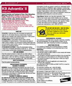 K9 Advantix II Large Dog Vet-Recommended Flea, Tick & Mosquito Treatment & Prevention | Dogs 21-55 lbs. | 2-Mo Supply 2 Pack Large Dog only 23 91l0eWaYRL