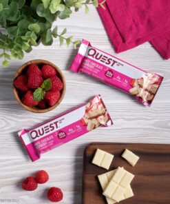 Quest Nutrition White Chocolate Raspberry Protein Bars, High Protein, Low Carb, Gluten Free, Keto Friendly, 12 Count 22 91l5jW sUiL