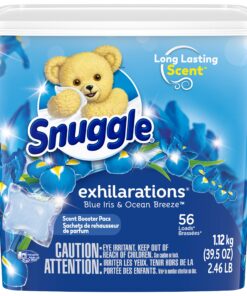 Snuggle Exhilarations In Wash Laundry Scent Booster Pacs, Blue Iris & Ocean Breeze, 56 Count 56 Count (Pack of 1) 20 91l7xXLMrL 2