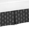 Black and White Woodland Arrow Baby Boy Pleated Crib Bed Skirt Dust Ruffle for Rustic Patch Collection by Sweet Jojo Designs 15 91lC1SgCEL
