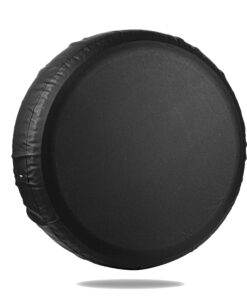 Moonet PVC Leather Spare Tire Wheel Cover for Car Truck SUV Camper Trailer Universal Fit RV JP FJ, R15 Black (for Overall Wheel Diameter 27-29 inch) 15 inch for Tire Diameter 27"-29" 36 91lCUnUfAVS