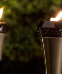 TIKI Brand Island King Outdoor TIKI Torch for Backyard, Patio and Garden, Metal Brown - 65 Inch, 1120129 Gun Metal 26 91lDcCA2kL