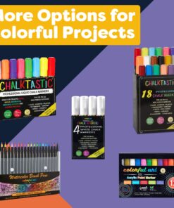 CHALK MARKERS By FANTASTIC MEGA 18 Pack, BEST Art, Menu Board Bistro Boards - Glass & Window Paint Marker Pens - Reversible 6mm Fine or Chisel Tip Classic - 18 Pack 32 91lKrFUHKsL 1