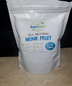 NatriSweet Organic Monk Fruit Extract, 3.5 oz, Pure Monk Fruit Sweetener Organic with No Erythritol, No Fillers, Zero Calories, Pure Monkfruit Sweetener for Keto and Paleo Diet, 322 Servings 33 91lPCXkJcSL