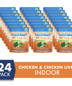Alternative view of Natural Balance Original Ultra Platefulls Indoor Adult Grain Free Wet Cat Food, Chicken & Chicken Liver Recipe, 3 Ounce Pouch (Pack of 24)