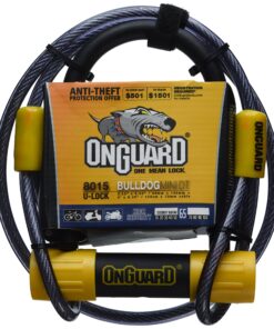 Alternative view of OnGuard Bulldog Mini DT U-Lock with 4-Feet Cinch Loop Cable (Black, 3.55 x 5.52-Inch)