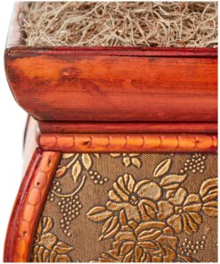 Nearly Natural 6718 35in. Double Bamboo Palm with Decorative Planter Silk Plant,Green Green 35in. 19 91lfuuSTLWS