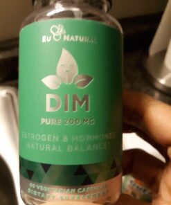 DIM Supplement Pure 200 Mg for Women or Men – Estrogen Hormone Balance Supplement for Energy, Fatigue, Stress, Menopause, Hot Flashes – Enhanced Bioavailability BioPerine – 60 Vegan Soft Capsules 32 91llKYP11jL