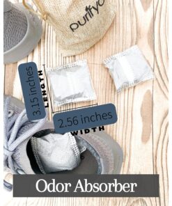 100% Natural Bamboo Charcoal Air Purifying Bag - Set of 12 Carbon Filters, Deodorizer Bags, Odor Absorber for Diaper Pail, Trash, Shoes, Closets, Cars, Fridge, Pets House, Kitchen, Home by purifyou 27 91lnsAPYYKL