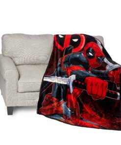Northwest Deadpool Micro Raschel Throw Blanket, 46" x 60", Swordsman 46" x 60" 18 91lpHHsOt2L