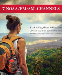 Emergency Hand Crank Radio with LED Flashlight for Emergency, AM/FM NOAA Portable Weather Radio with 2000mAh Power Bank Phone Charger, USB Charged & Solar Power for Camping, Emergency 30 91lySbIbZXL