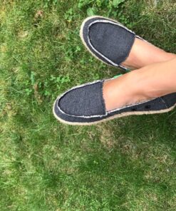 Sanuk Women's Fiona Flat 6 Charcaol 17 91m08UfQ40L