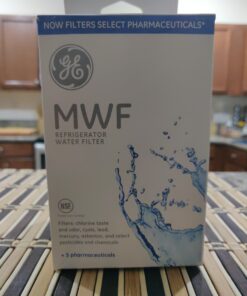 GE MWF Refrigerator Water Filter | Certified to Reduce Lead, Sulfur, and 50+ Other Impurities | Replace Every 6 Months for Best Results | Pack of 1 41 91m2 gL5 xL