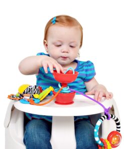 Grapple, Suction Cup Toys Holder for High Chair , Stroller and Teething Toys for Babies 6-12 Months. One of Your Baby Must Haves! Red 26 91m2V6pBpPL